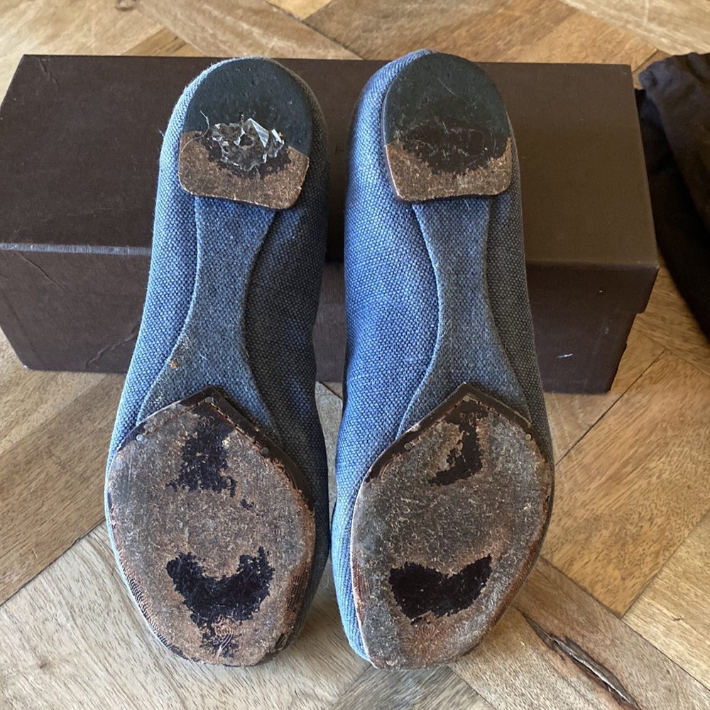 Elie Tahari  linen ballet flats. Size 38 1/2 - Picture 5 of 9